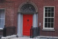 Typical Georgian doorways in Dublin Royalty Free Stock Photo